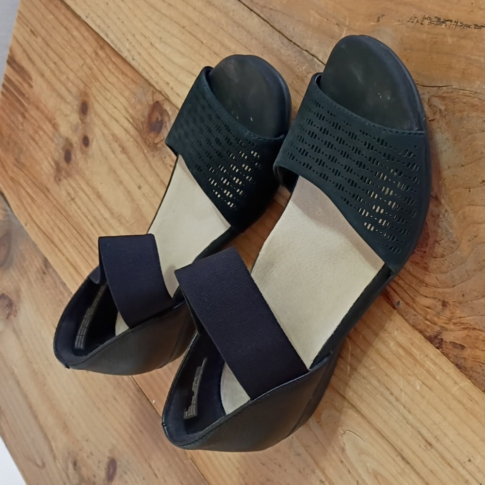 Earth Black Leather Alder Amora Shoes Size 9m